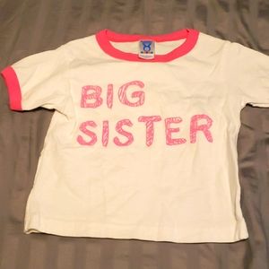 Big sister toddler tee